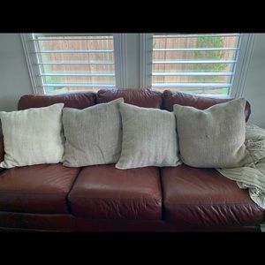 4 Pottery Barn 18” Square Pillows